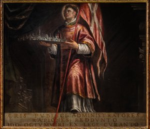 St. Vincent Vicenza városának makettjével