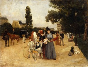 Az Avenue Foch, kilátással a Diadalívre,
