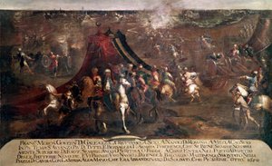 Candia háború (kréta): „” csata Francesco Morosini (1619-1694) velencei flottája és az 1650-ben menekülő török flotta között” (krétai háború (1645-69): csata a velencei és a török flotta között 1650-ben) Francesco Monti dit il Bresciani festménye