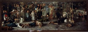 Il voto (Fete Szent Pantaleon előtt tisztelegve július 27-én Miglianicoban, Abruzzóban, Olaszországban) – olaj, vászon