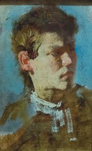 Önarckép fiatal férfiként alkotó: Francesco Paolo Michetti
