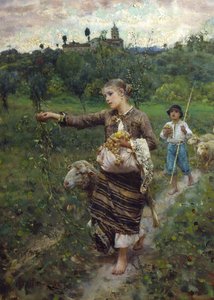 A pásztorlány (olaj, vászon)