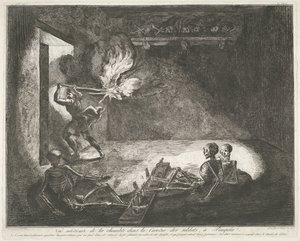 Soldatenkazerne te Pompei Magna Graecia régiségei (sorozat címe) alkotó: Francesco Piranesi
