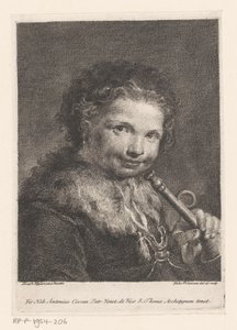 Fiú trombitával alkotó: Francesco Polanzani