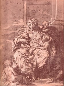 Jótékonyság, 16. század, 1903 alkotó: Francesco Primaticcio