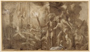 Herkules Omphale mellett fekszik alkotó: Francesco Primaticcio