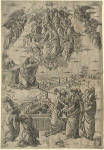 Szűz mennybemenetele, c. 1495. alkotó: Francesco Rosselli
