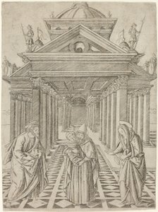 A bemutató a templomban, negyedik lemez a Szűz és Krisztus életéből alkotó: Francesco Rosselli