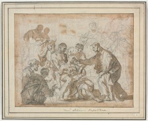 Szent Maurus csodája alkotó: Francesco Solimena