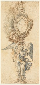 Tervezés egy ereklyetartóhoz alkotó: Francesco Solimena