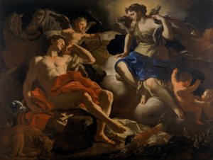 Diana és Endymion alkotó: Francesco Solimena