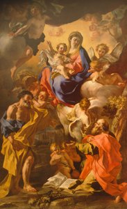 Francesco Solimena: Madonna és gyermek Szent Péter és Szent Pál között (1657-1747) alkotó: Francesco Solimena