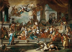 Heliodorus kiűzése a templomból alkotó: Francesco Solimena