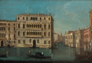 Francesco Tironi Grand Canal és a Foscari-palota