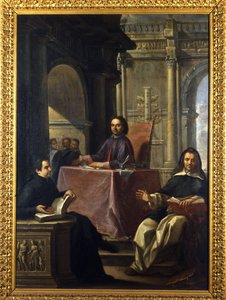 Jezsuita és domonkos vita az ellenreform után, F. Trevisani (1656-1746) festménye, Római Múzeum. alkotó: Francesco Trevisani