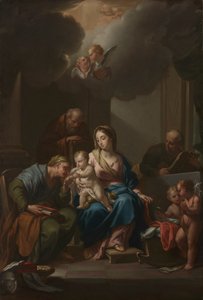 Prezentációs vázlat: A Szent család Szent Annával, Joachimmal és Keresztelő Jánossal..., c. 172