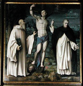 SS. Benedict, Dominic és Sebastian (olaj, tábla) (lásd még: 192538 és 192540)