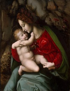 Madonna és gyermek, 1520 körül (olaj és arany a fán)