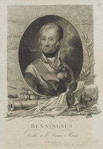 Levin Leonty August Theophil von Bennigsen gróf portréja 1745-1826, 1807