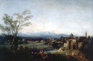 Fantasztikus táj, Vicenza (olaj, vászon)