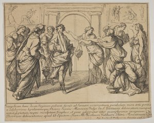 A bölcs és ostoba szüzek, 1728. alkotó: Francesco Zuccarelli