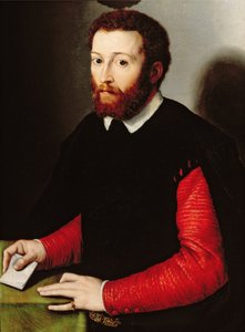 Levelet tartó férfi portréja, 1530-40 körül alkotó: Francesco de Rossi Salviati Cecchino