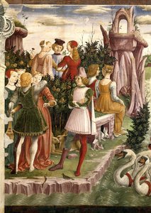 Április allegóriája: Vénusz diadala, 1468-1470.