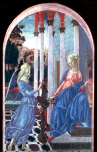 Angyali üdvözlet, c1470-1472 alkotó: Francesco di Giorgio Martini