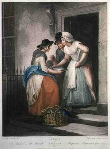 „New Mackrel, New Mackrel”, „The Cries of London” 5. lemeze, vésett Nicolo Schiavonetti (†1813), pub. szerző: Colnaghi & Co.