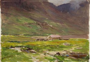 Ogwen-tó (olaj a panelen)