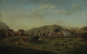 Leete Farm, West Claremont, New Hampshire, kb. 1822.