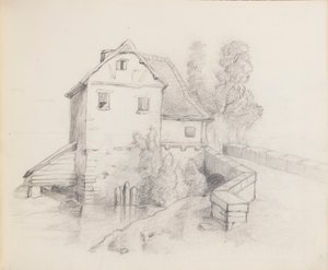 Malomház a patak mellett alkotó: Francis Augustus Lathrop