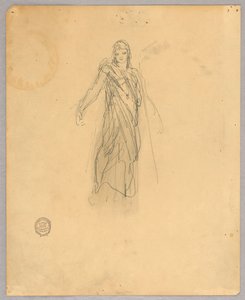 Vázlat a felemelkedés központi alakjához alkotó: Francis Augustus Lathrop