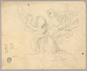 A felemelkedés figuráinak vázlata alkotó: Francis Augustus Lathrop