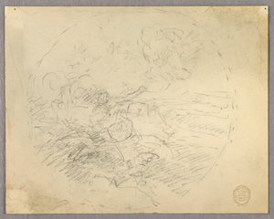 Ábrák vázlata körben alkotó: Francis Augustus Lathrop