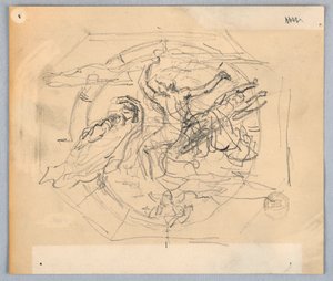 Tanulmány a "Zodiákus" számára alkotó: Francis Augustus Lathrop