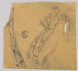 Drapery tanulmánya alkotó: Francis Augustus Lathrop