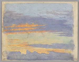 Felhők tanulmányozása, Róma, Olaszország alkotó: Francis Augustus Lathrop