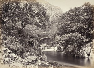 Beddgelert, Pont Aberglaslyn, a híd alól, 2. sz. (517) alkotó: Francis Bedford