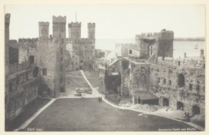 Carnarvon kastély és Straights alkotó: Francis Bedford