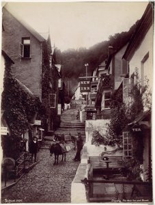Clovelly, a New Inn és az utca alkotó: Francis Bedford