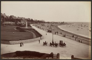 Exmouth, sétány és óratorony alkotó: Francis Bedford