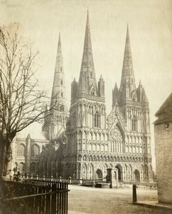 Lichfield katedrális, Staffordshire, 1860