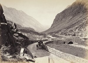 Llanberis, a hágó, a híd fölülről nézve, 2. sz. (524) alkotó: Francis Bedford