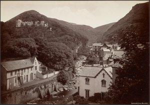 Lynmouth a Mars Hillről alkotó: Francis Bedford