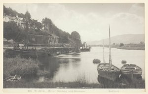 Trefriw-River Conway és Steamer alkotó: Francis Bedford