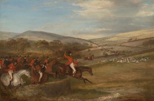 The Berkeley Hunt, 1842: Full Cry alkotó: Francis Calcraft Turner