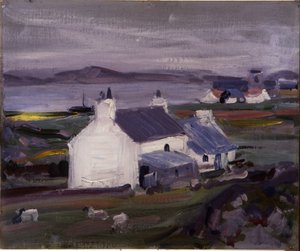Farmsteading, Iona, Auchabhaich Croft (olaj, vászon) alkotó: Francis Campbell Boileau Cadell