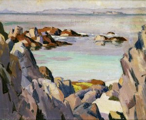 Staffa és Rhum Ionától (olaj, vászon) alkotó: Francis Campbell Boileau Cadell