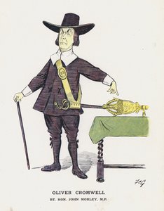 Oliver Cromwell, Rt Hon John Morley (színes litó)